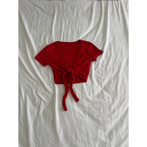 Red Crop Top - Picture 1 of 3